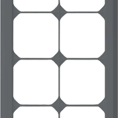 Intestazione INC kallysto.line 4×2 antracite verticale 