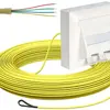 FTTH-Kabelabrollbox AP-Kit, 2×LC-DX, 2.3mm, 20m, gelb, Dca 
