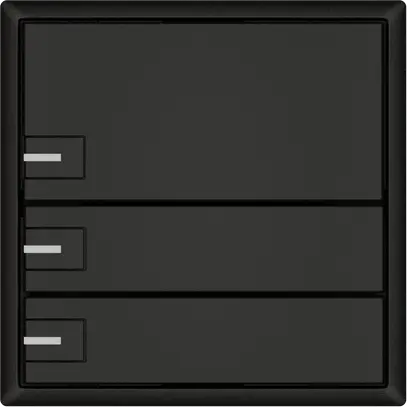 Poussoir universel EDIZIO.liv UNI SNAPFIX® 5…48V a.LED bleu 3× comm.1T no 