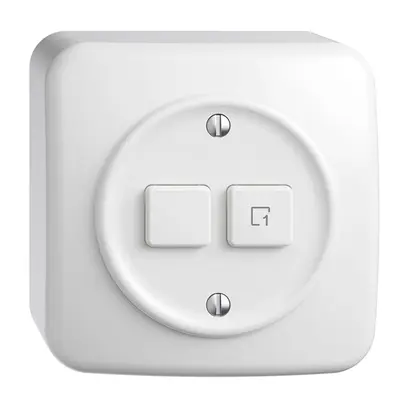 Station secondaire AP 1K/2T pour interrupteur scène Sdue Wiser blanc 