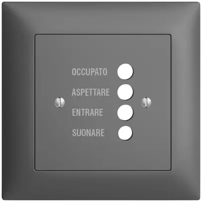 Kit front. INC EDIZIOdue grigio scuro, 88×88 per stazion.d.porta 1334.I 