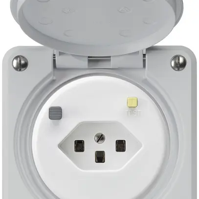 Presa FI INC robusto C T23 30mA grigio chiaro 