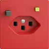 UP-Steckdose EDIZIOdue T23 FI 30mA F, berry 