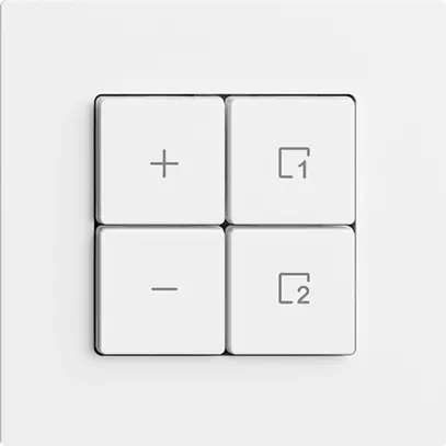 Stazione secondaria per dimmer 1c/4t scena WLAN Edue Wiser bianco 