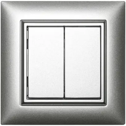 Pulsante RF AP ALADIN EnOcean EDIZIOdue, 2-volte, argento 