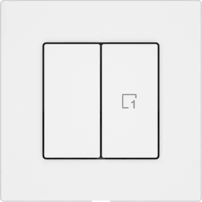 Stazione sec.interr.EDIZIO.liv Wiser SNAPFIX® 1 canale 1 scena 2 tasti bi 