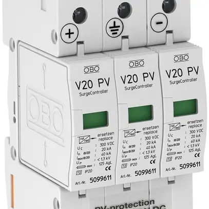 Parasurtension Bettermann V20 3L 600V complet 