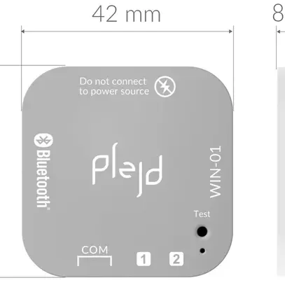Entrata binaria RF INS Plejd WIN-01 2-canali 1×CR2450 BT, Mesh/2.4GHz 