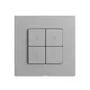 Kit recouvrement pour interrupteur stores 2c/4t Edue Wiser silver 