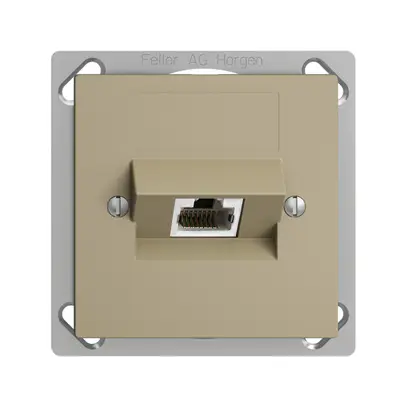 Prise INC 1×RJ45/s 8P ITplus EDIZIOdue sand 