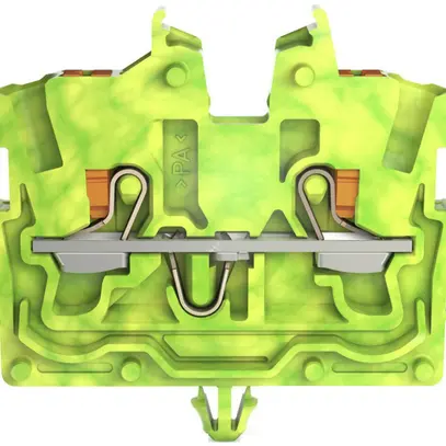 Durchgangsklemme WAGO TOPJOB-S 2250 1mm² 2L mit Rastfuss grün/gelb 