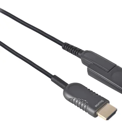 Cavo HDMI ottico Ceconet, HDMI 2.0, HDMI ↔ miniHDMI (HDMI), nero, 40m 