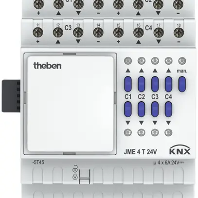 Actionneur de jalousie KNX AMD Theben JME Mix II extension 4 fois 