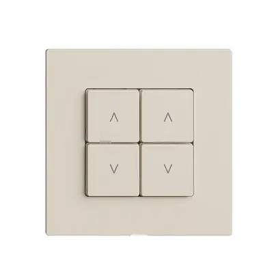 Kit copertura per interruttore tapparelle 2c/4t Edue Wiser crema 