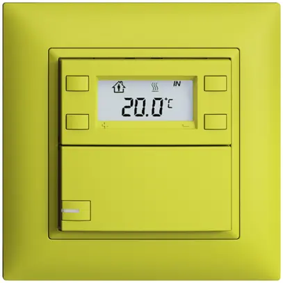 Pulsante RTH INC KNX 1×EDIZIOdue FMI lemon, con LED RGB 