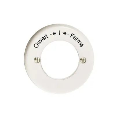 Kit front. Ouvert-I-Fermé per contatto rot.imp.a chiave bianco 