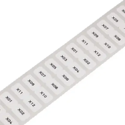 Rollo d'etichetta WAGO 9×15mm bianco 3000 pezz./bobine virgine 