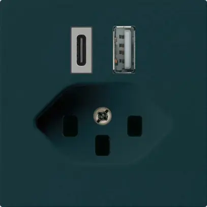 Presa di carica USB kallysto 18W PD 1×tipo A 1×tipo C T23 nero 