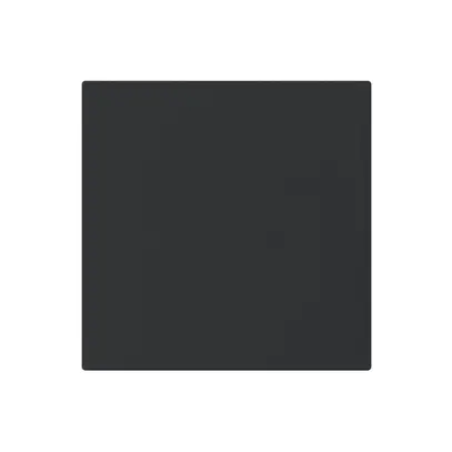 Placca frontale INC kallysto nero per copertura cieca senza vite 