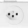 Prise INC FH T23 16A blanc, avec bornes enf. 