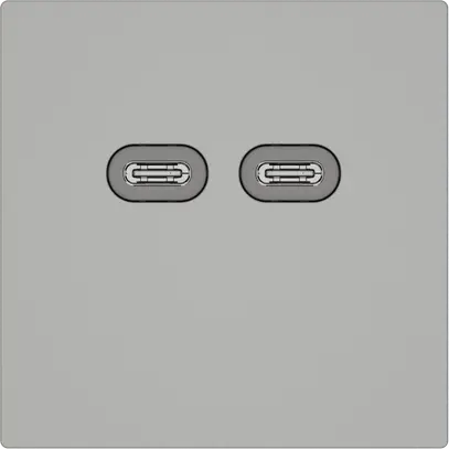 Presa di ricarica USB EDIZIO.liv SNAPFIX® 230VAC 18W 2×USB C grc 