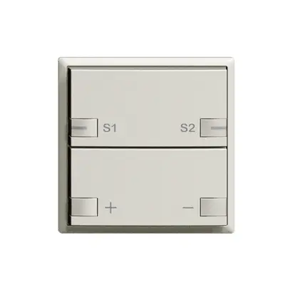 Frontset Dimmer 1…10V Szene 1K/2T ZEP 60×60mm hellgrau 
