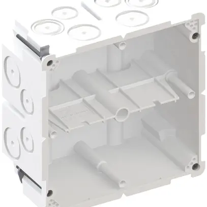 Scatola per parete cava AGRO 2×2 850°C con staffe, M20/25, bianco 