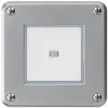 Contact à poussoir ENC robusto IP55 2P aluminium lumineux 