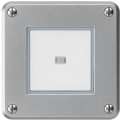 Contact à poussoir ENC robusto IP55 2P aluminium lumineux 