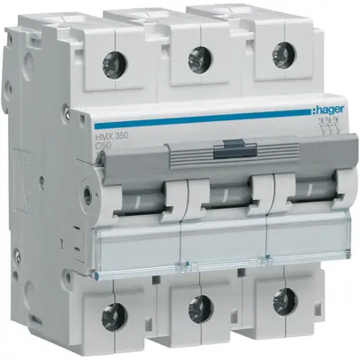 Disjoncteur Hager MCB 3P 400V type C 50A 4.5UM 