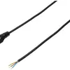 Anschlusskabel MH Td 3×1.5mm² 3m schwarz Stecker T12 