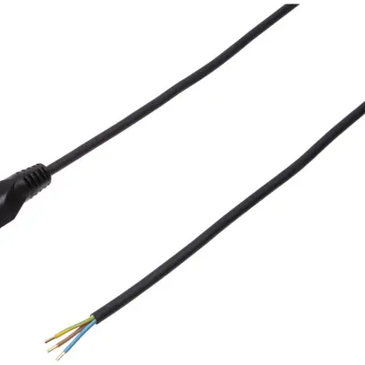 Anschlusskabel MH Td 3×1.5mm² 3m schwarz Stecker T12 