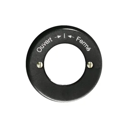Frontset Ouvert-I-Fermé schwarz für Schlüsselschwenktaster FH 