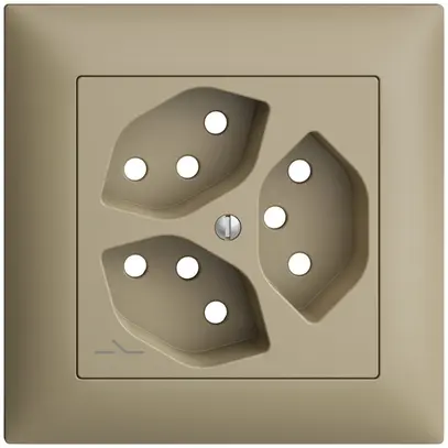 Kit frontale EDIZIOdue sand 88×88mm 3×T13/1 