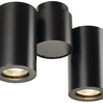 Plafonnier/Applique SLV ENOLA_B SPOT, 2×GU10 50W IP20 noir mat 