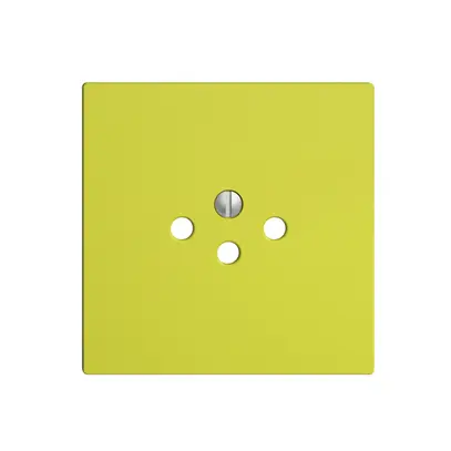 Plaque frontale EDIZIOdue T12 lemon pour prise 