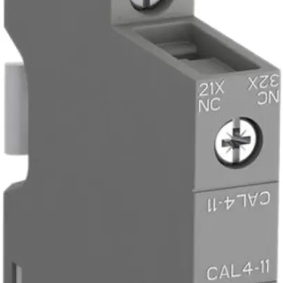 Bloc de contacts auxiliaires ABB CAL4-11, 1F/1O 4A AC-15, latéral à vis 