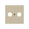 Placca frontale kallysto beige per R/TV 60×60mm 