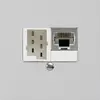 Scatola INC kallysto 1×RJ45s+1×TT83 grigio chiaro 