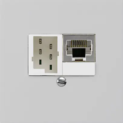 Scatola INC kallysto 1×RJ45s+1×TT83 grigio chiaro 