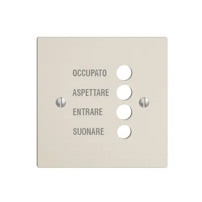 Plaque frontale EDIZIOdue crema italien 