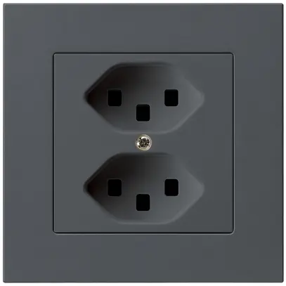 Presa INC kallysto.pro 2×T23 antracite con morsetti ad innesto 