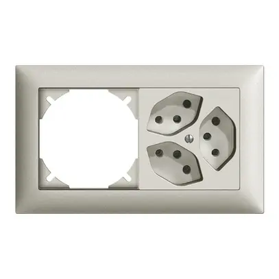 Combinazione INC vuoto+3×T13 orizz. EDIZIOdue grigio chiaro 