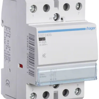 Contacteur AMD Hager ESD 24VAC 2 fermeur 40A sans bourdonnement 3UM 