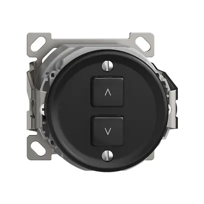 Station secondaire AP 1K/2T pour interrupteur stores Sdue Wiser noir 