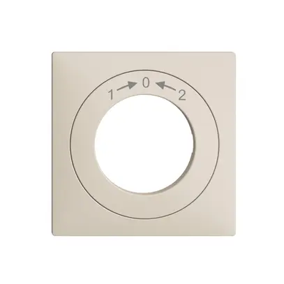 Kit frontal EDIZIOdue 1->0<-2 crema 60×60mm pour contact pivotant 