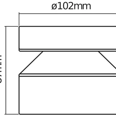 Plafoniera LED LDV ENDURA STYLE CYLINDER CEILING 6W 360lm 3000K acciaio inox 