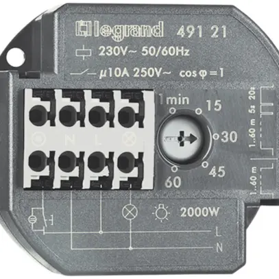 Minuterie Legrand 230VAC 10A 1…60min 