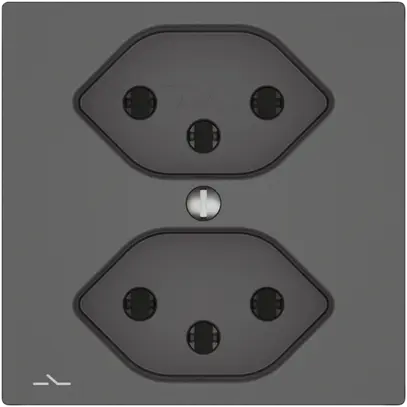 Presa EDIZIO.liv SNAPFIX® 2×T13 1×S grs 