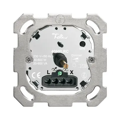 Inserto regolatore FH 20…600W illuminabile ritardo fase discendente 